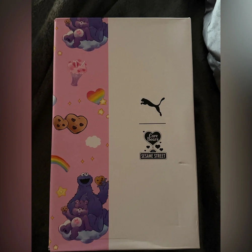 SOLD
Puma Care Bears x Sesame Street Pink Graphic Sneakers NIB - Picture 1 of 5